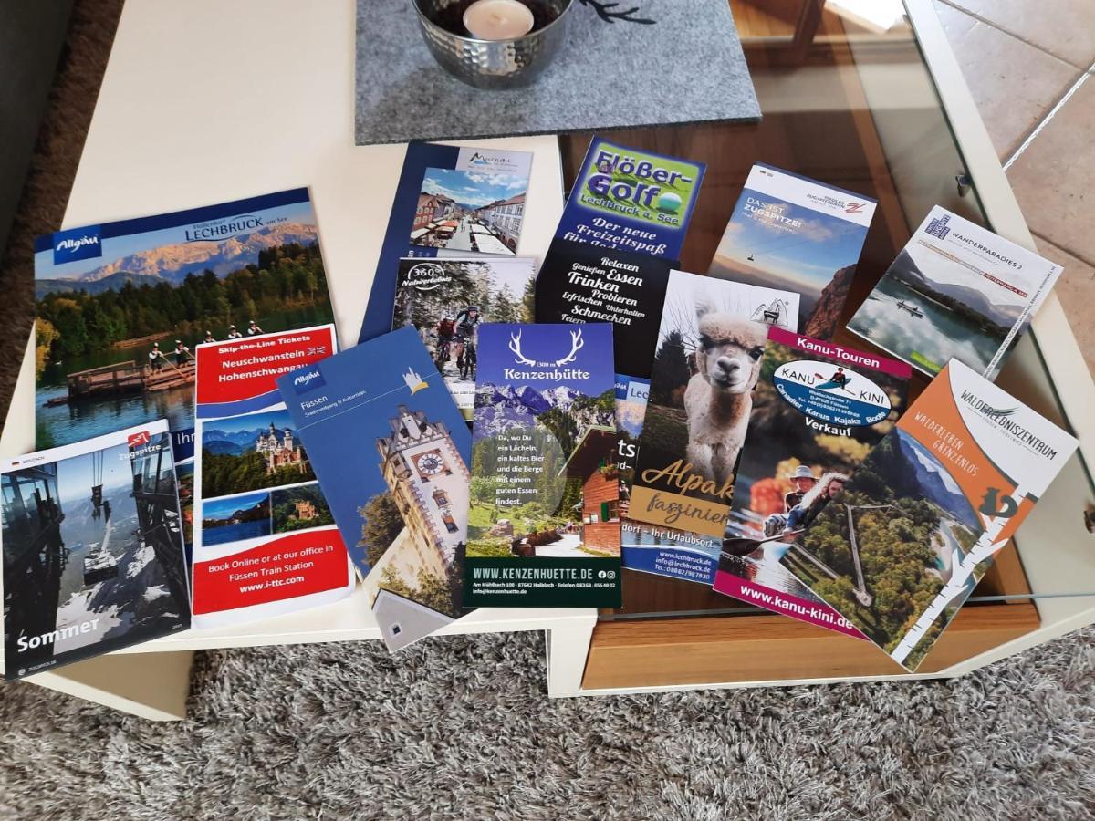 Ferienwohnung In Lechbruck Am See Im Schoenen Allgaeu, Nahe Fuessen Nur 300 M Vom See エクステリア 写真